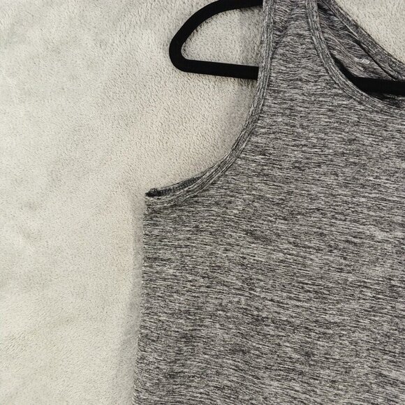 ACTIV 8 Activewear Tank Top SMALL(4-6) Gray Knit Gym Casual Drawstring - Picture 4 of 11